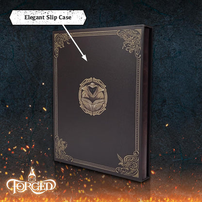 Game Master Screen - 30In Portrait DM Screen Compatible with Dungeons and Dragons and Other TTRPG - Faux Dragon Skin with Clear Dry Erase 8.5 X 11 Pockets - Slipcase Stores with DND Books - Brown