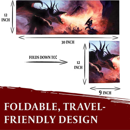 DND DM Screen 5E - D&D Dungeon Master Screen Full Color Print with Customizable Inserts - Dungeons and Dragons GM / Game Master Accessories Gift for Man or Woman. Hide Your Dice Rolls, Maps & Books.