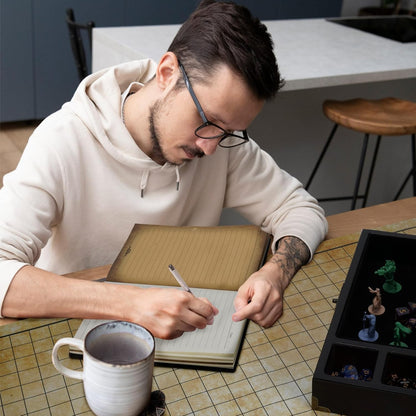Dungeons and Dragons Starter Set 3 in 1 - Dnd Dice Tray with Metal Dnd Set - Dnd Dice Box | DND Starter Set with Dnd Journal (200 Page) - Dnd Starter Kit for Dungeons & Dragons Players