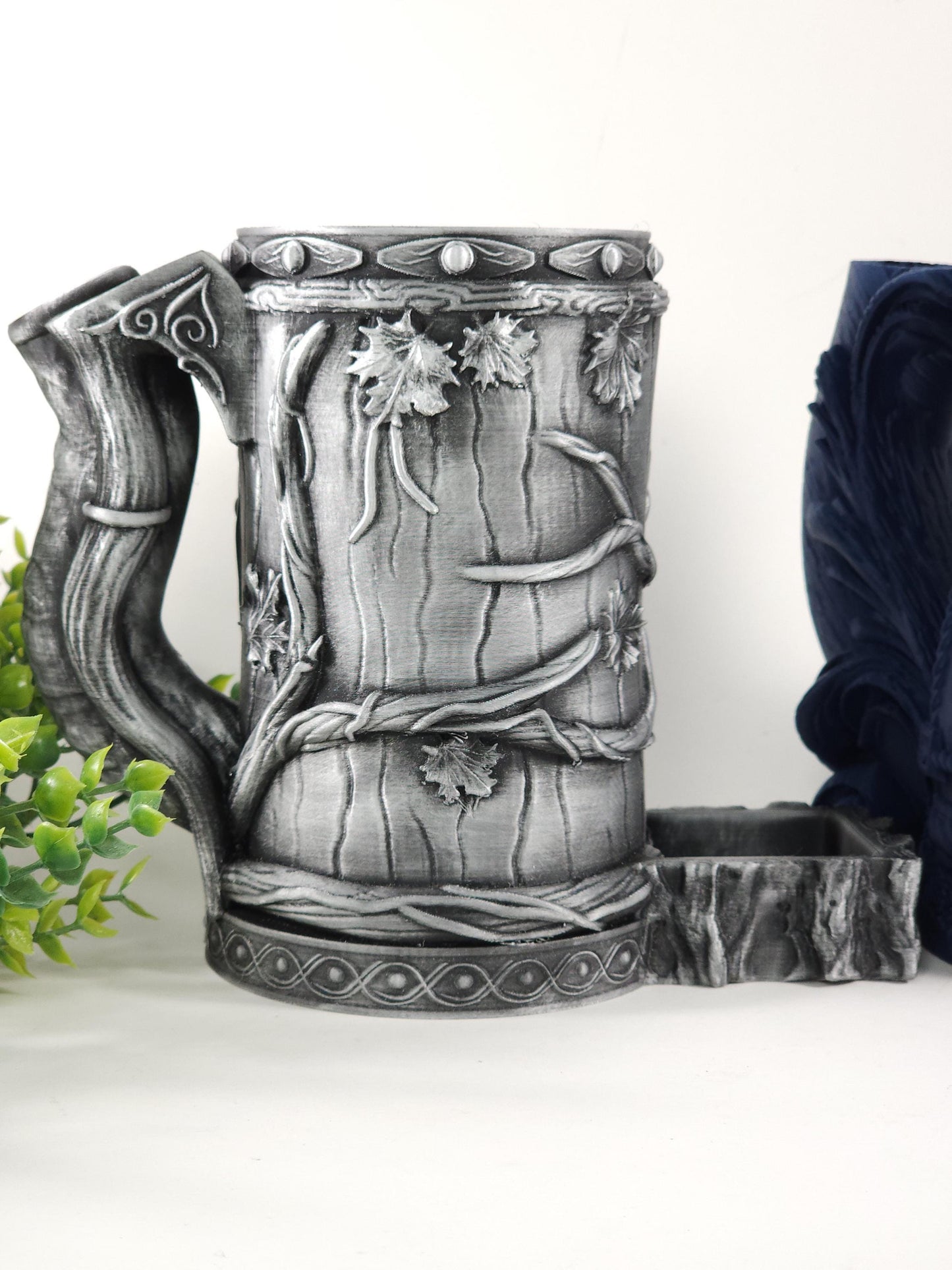 Elven Dice Tower Can Holder Dice Roller +FREE DICE SET Tabletop Game Dnd Forest Campaign Roll Play Gaming Tower Koozy Gift for Gamer